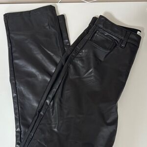 Abercrombie & Fitch 90s Straight Leather Pants